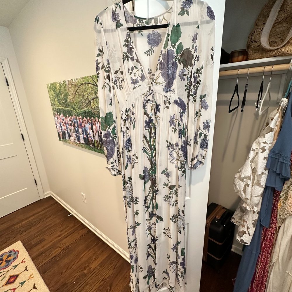 Chan Luu lunar rock mix floral print maxi dress Size Small